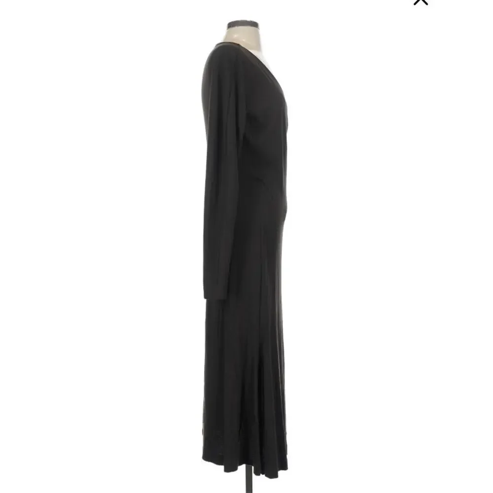Max Mara Long Sleeve Midi Dress Black - Picture 7 of 11